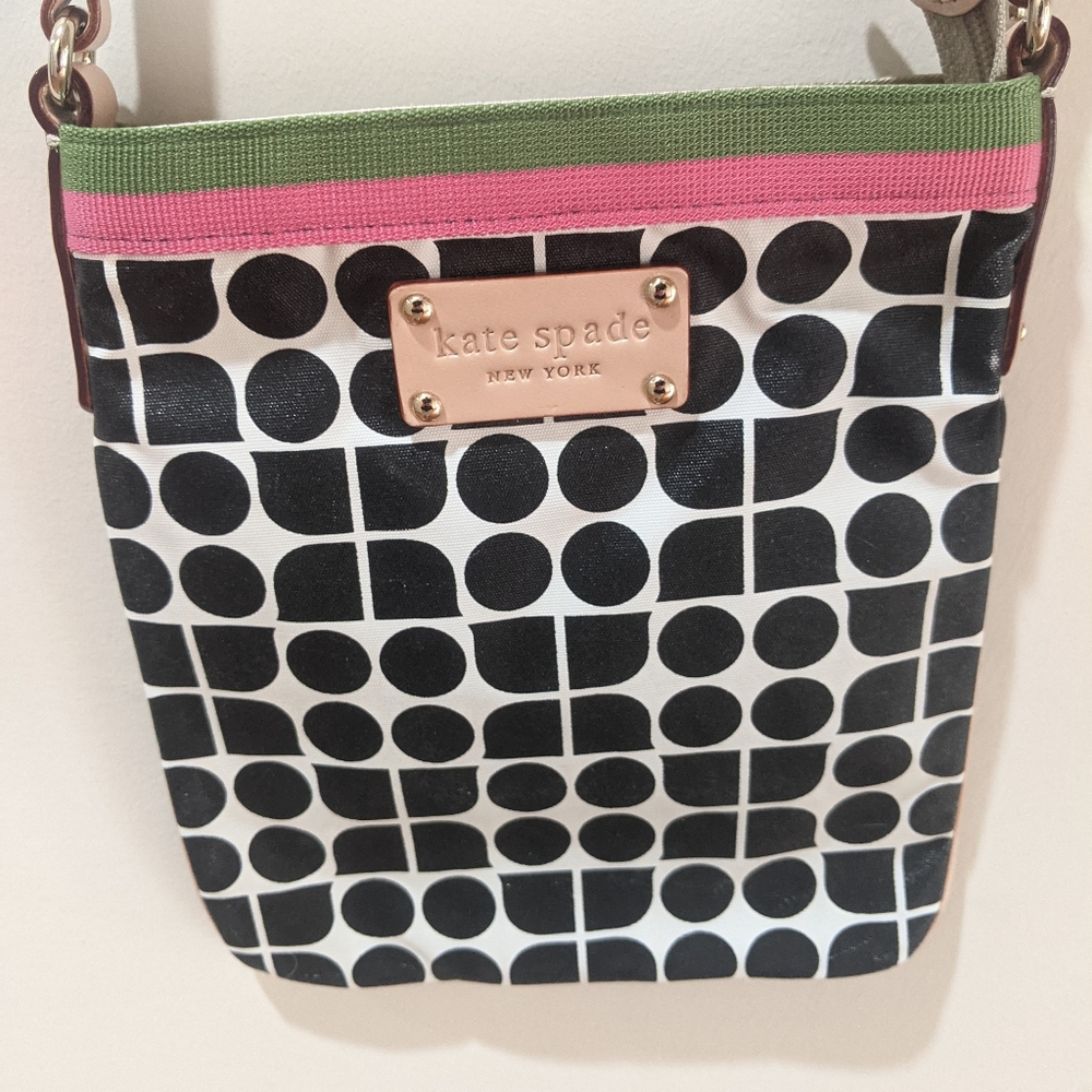 Kate Spade Crossbody Black and White Purse Bag